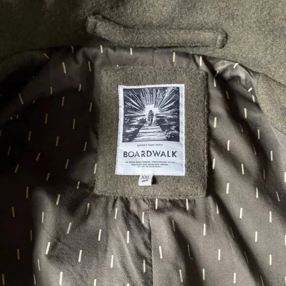 &Sons Boardwalk Peacoat Army Green, Men's Size XXL - Picture 6 of 9